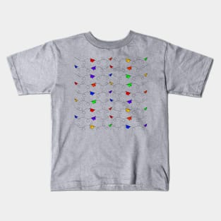 Rainbow Paper Planes Kids T-Shirt